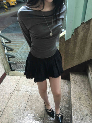Basic Drape Off T-shirt