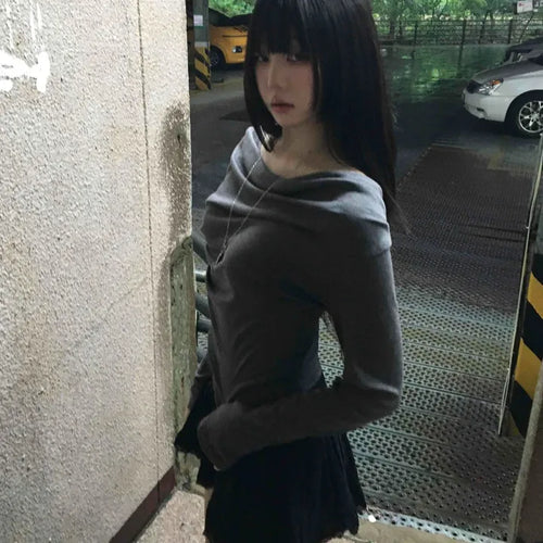 Basic Drape Off T-shirt
