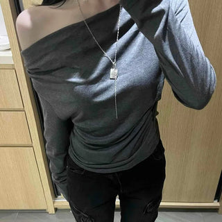 Basic Drape Off T-shirt