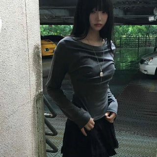 Basic Drape Off T-shirt