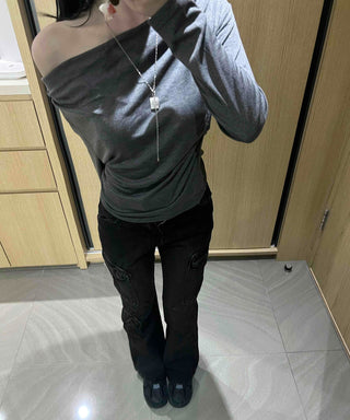 Basic Drape Off T-shirt