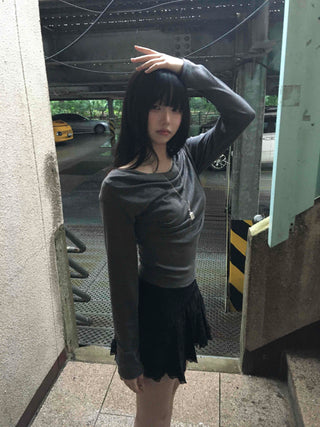 Basic Drape Off T-shirt