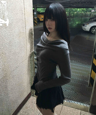 Basic Drape Off T-shirt