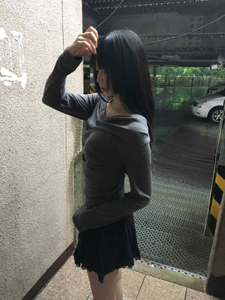 Basic Drape Off T-shirt