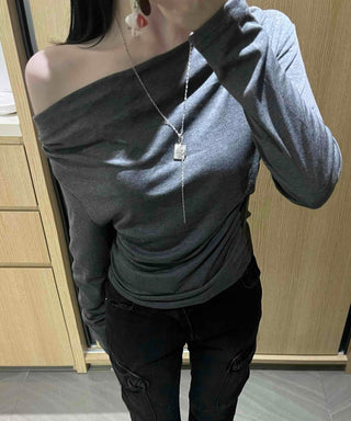Basic Drape Off T-shirt
