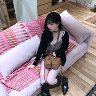Feminine Plain Round Neck Cardigan