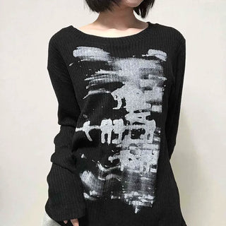 Forte Lettering Loose Fit Knit T-shirt