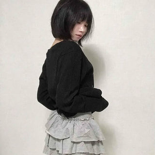 Forte Lettering Loose Fit Knit T-shirt