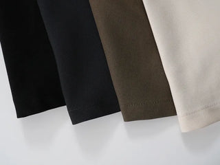 Nero Feminine Pintuck Flare Long Skirt