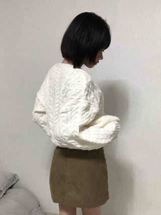 New Basic Corduroy Mini Skirt