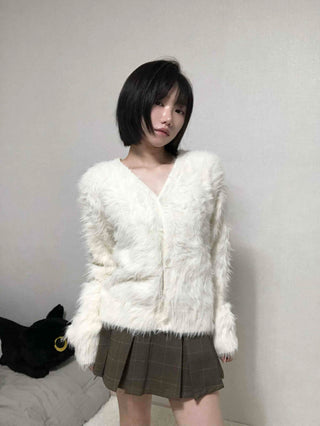 Pure Check Pleated Mini Skirt