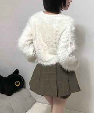 Pure Check Pleated Mini Skirt