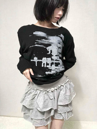 Feminine Balletcore Tiered Skirt