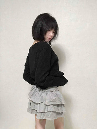 Feminine Balletcore Tiered Skirt