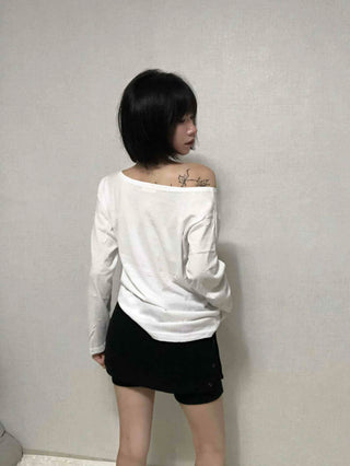 Natural Side Snap Knit Shorts