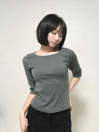 Basic Inner 3/4 Sleeve T-shirt