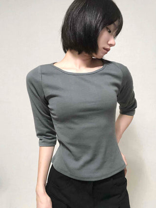 Basic Inner 3/4 Sleeve T-shirt