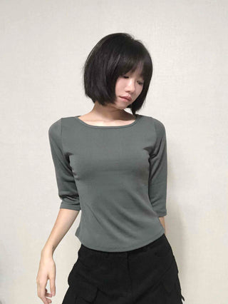 Basic Inner 3/4 Sleeve T-shirt
