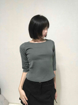Basic Inner 3/4 Sleeve T-shirt