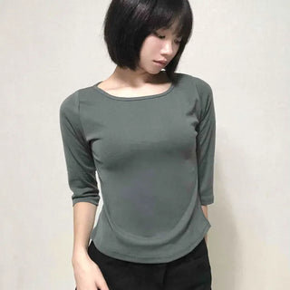 Basic Inner 3/4 Sleeve T-shirt