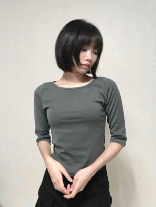 Basic Inner 3/4 Sleeve T-shirt
