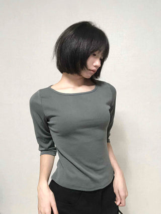 Basic Inner 3/4 Sleeve T-shirt