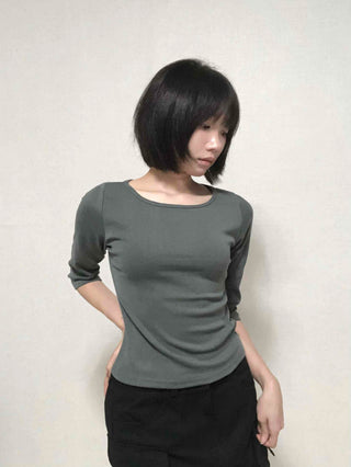 Basic Inner 3/4 Sleeve T-shirt
