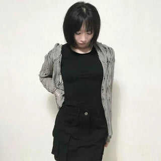 Cargo Pocket String Mini Skirt