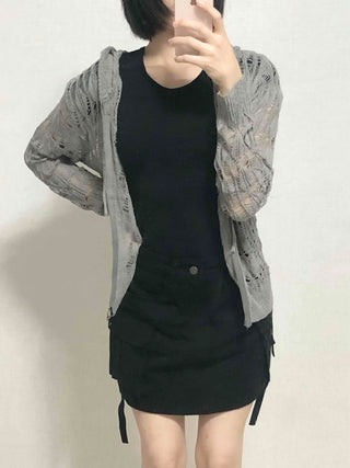 Cargo Pocket String Mini Skirt