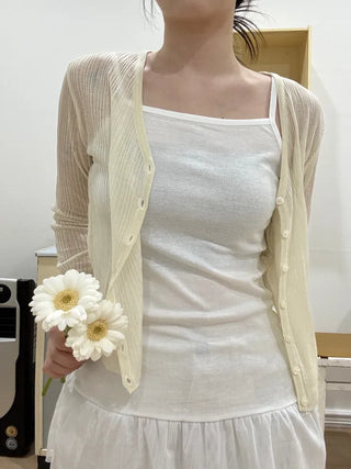 Juné Mesh Frill Lace Sleeveless