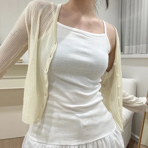 Juné Mesh Frill Lace Sleeveless