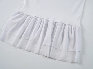 Juné Mesh Frill Lace Sleeveless
