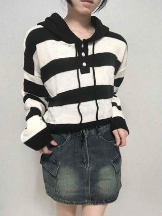 Minimal Cargo Denim Skirt