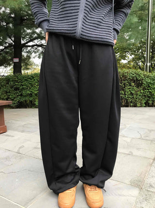 Effortless American Flag Plain Cotton Long Pants