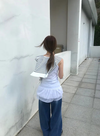 Tuki Chiffon Layered Frill Sleeveless