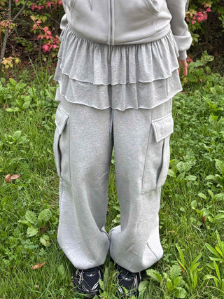 Delicate Layered Tiered Shirred Mini Skirt