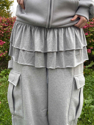 Delicate Layered Tiered Shirred Mini Skirt