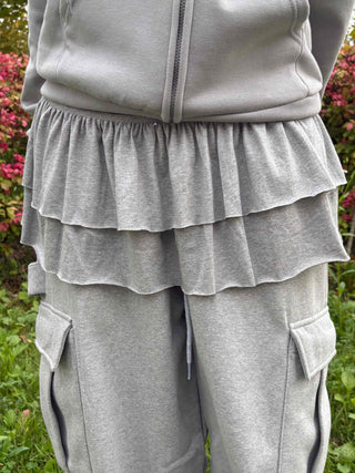 Delicate Layered Tiered Shirred Mini Skirt