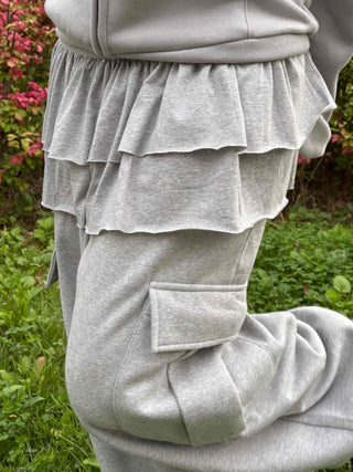 Delicate Layered Tiered Shirred Mini Skirt