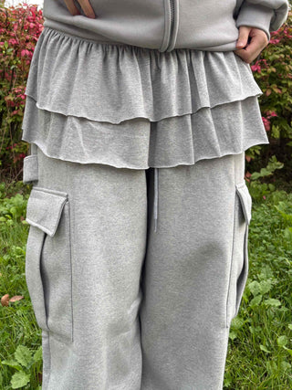 Delicate Layered Tiered Shirred Mini Skirt