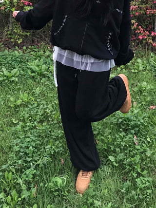 Casual Cotton Plain Training Bottoms