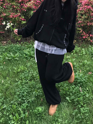 Casual Cotton Plain Training Bottoms