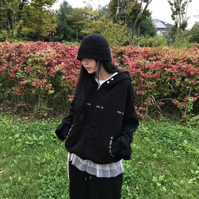 Comfort Plain Basic Zip-up