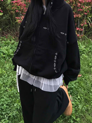 Comfort Plain Basic Zip-up