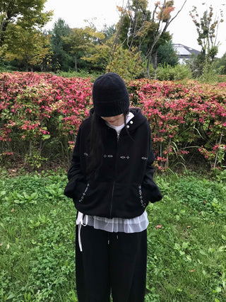 Comfort Plain Basic Zip-up