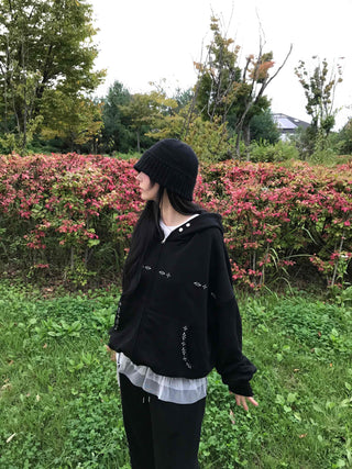 Comfort Plain Basic Zip-up
