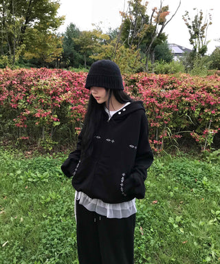 Comfort Plain Basic Zip-up