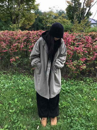 Natural Cotton Plain Field Jacket