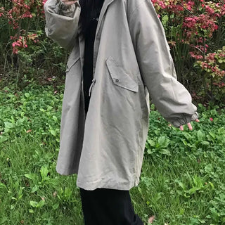 Natural Cotton Plain Field Jacket