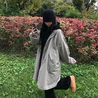 Natural Cotton Plain Field Jacket